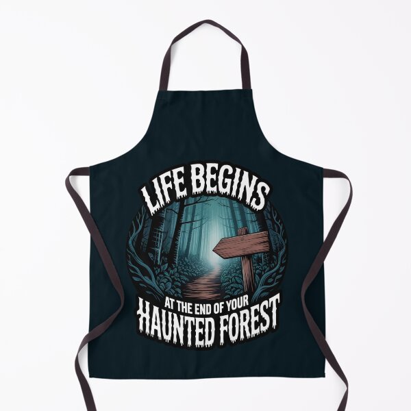 Item preview, Life Begins at the End of Your Haunted Forest – Spooky Halloween Design designed and sold by Jollys-ArtShop.