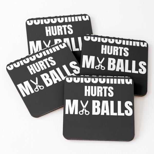 Item preview, Scissoring Hurts My Balls Funny Saying Sarcastic Quote designed and sold by UnderLip.