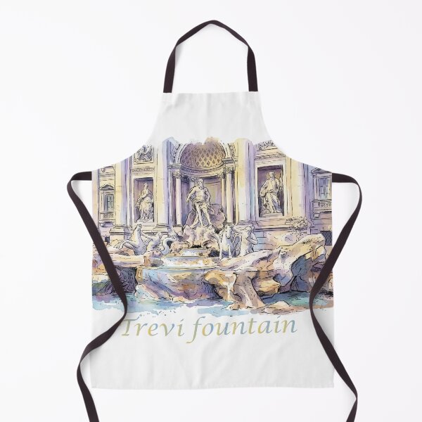 Item preview, Rome Italy Trevi Fountain Watercolor Art designed and sold by NareArt.