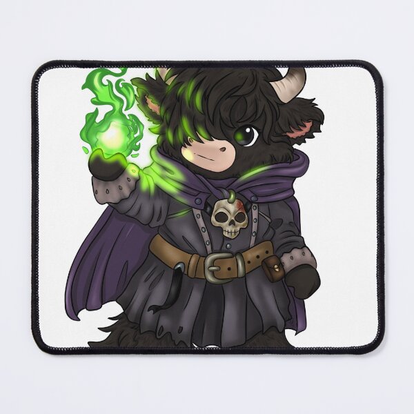 Item preview, Cute Chibi Warlock Highland Cow designed and sold by kjmastersart.