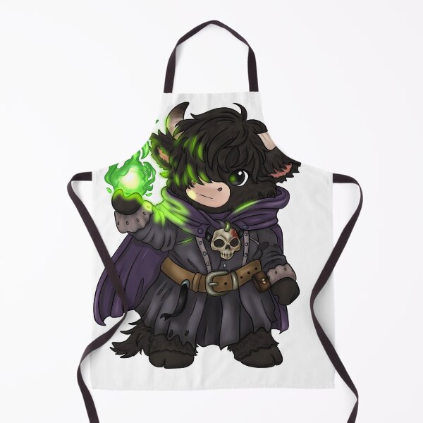 Item preview, Cute Chibi Warlock Highland Cow designed and sold by kjmastersart.