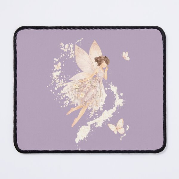 Item preview, Watercolor Fairy Art | Whimsical Floral Fairy Illustration | Fantasy Butterfly Wings | Cottagecore Fairy Wall Art designed and sold by MimiSabu.
