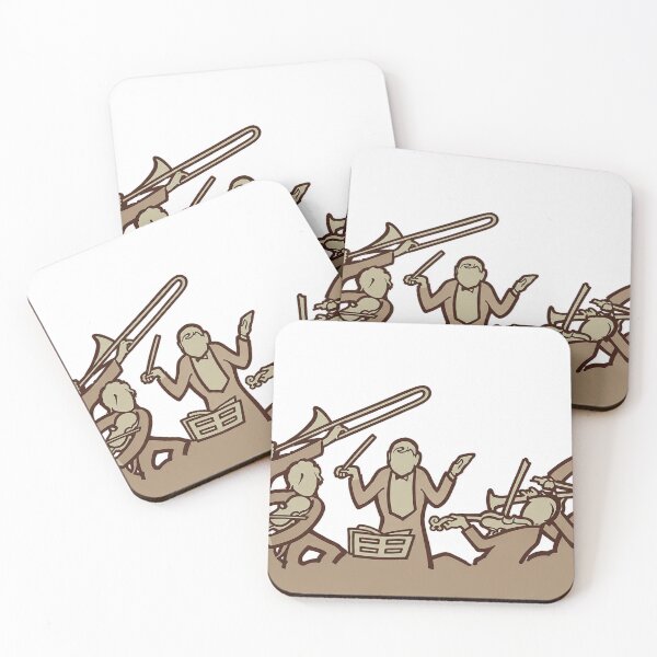 Item preview, Big Band - Minimalist Orchestra Wall Art | Modern Symphony Conductor Illustration | Music Lover Print designed and sold by RickE.