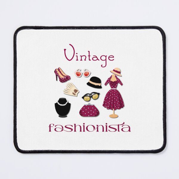 Item preview, Vintage Fashionista (on White) designed and sold by PawsitiveMum3.