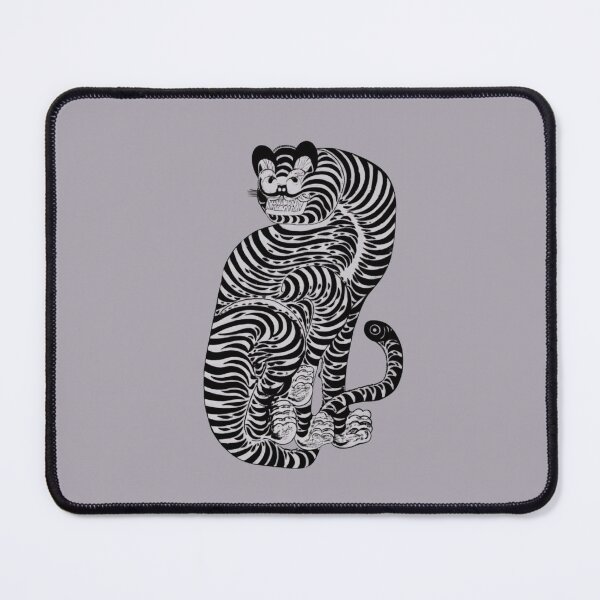 Item preview, Japanese Animal Art - Cat - Modern Ukiyo-e - Japandi, Dusty Purple designed and sold by Black Swallow.