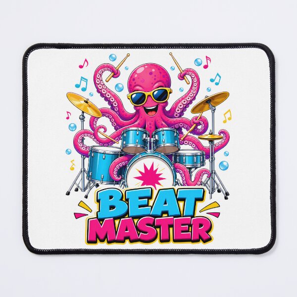Item preview, Beat Master Octopus Drummer – Funny Musician Design designed and sold by drkaya.