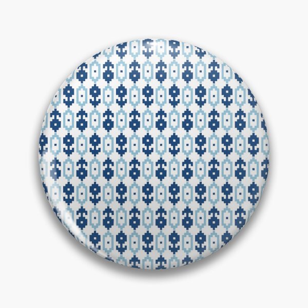 Item preview, Moldavian folk embroidery in blue designed and sold by GingerBest.