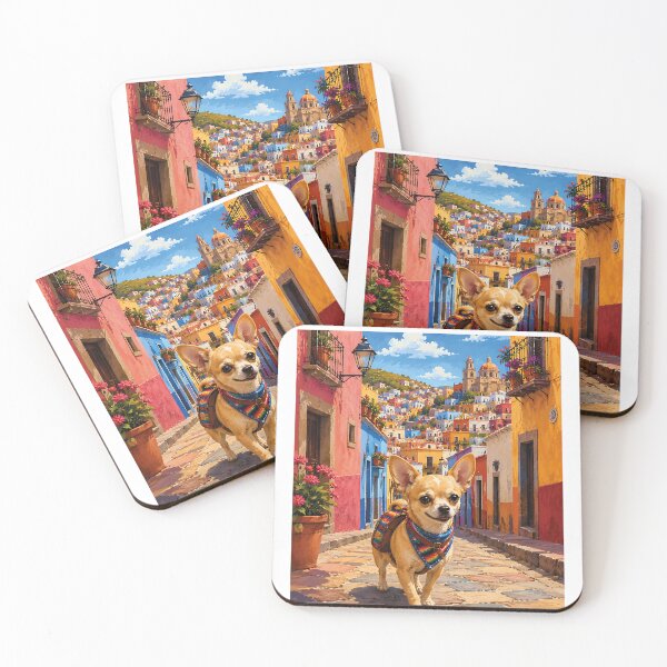 Item preview, Chihuahua walking through Guanajuato designed and sold by Nomad-Paws.