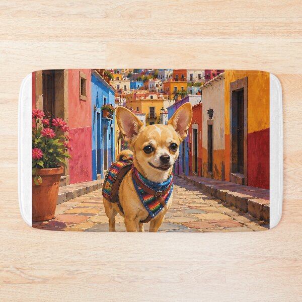 Item preview, Chihuahua walking through Guanajuato designed and sold by Nomad-Paws.