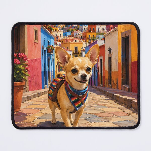 Item preview, Chihuahua walking through Guanajuato designed and sold by Nomad-Paws.