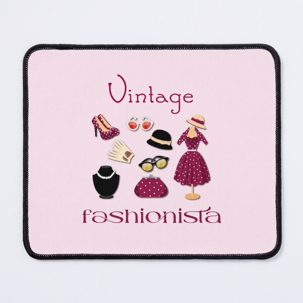 Item preview, Vintage Fashionista (on Pink) designed and sold by PawsitiveMum3.