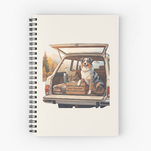 Item preview, Vintage Dogtrovert Aussie Road Trip Art designed and sold by MythicCotton.