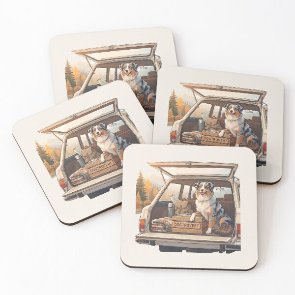 Item preview, Vintage Dogtrovert Aussie Road Trip Art designed and sold by MythicCotton.