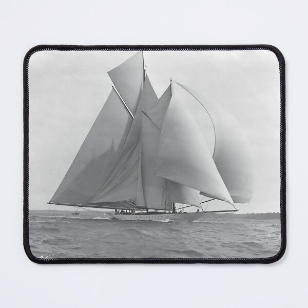 Item preview, Westward racing at Beken of Cowes nautical sailing maritime black and white fine art photograph designed and sold by Astrid Arkhangelsky.