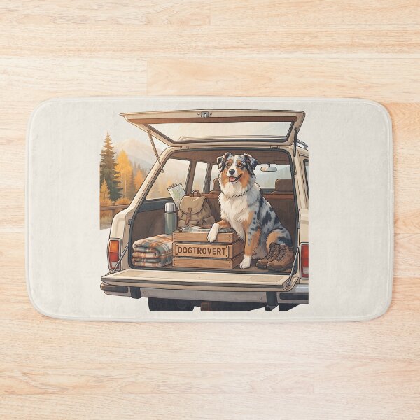 Item preview, Vintage Dogtrovert Aussie Road Trip Art designed and sold by MythicCotton.