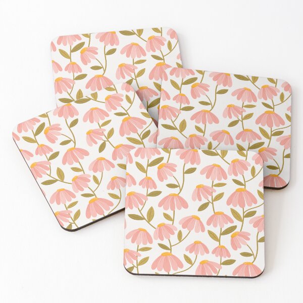 Item preview, Climbing Doodle Daisies in Pink designed and sold by HonestiesPrints.