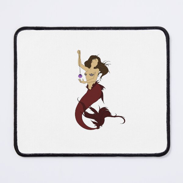 Item preview, Red mermaid with shell designed and sold by Designsbyleahhh.