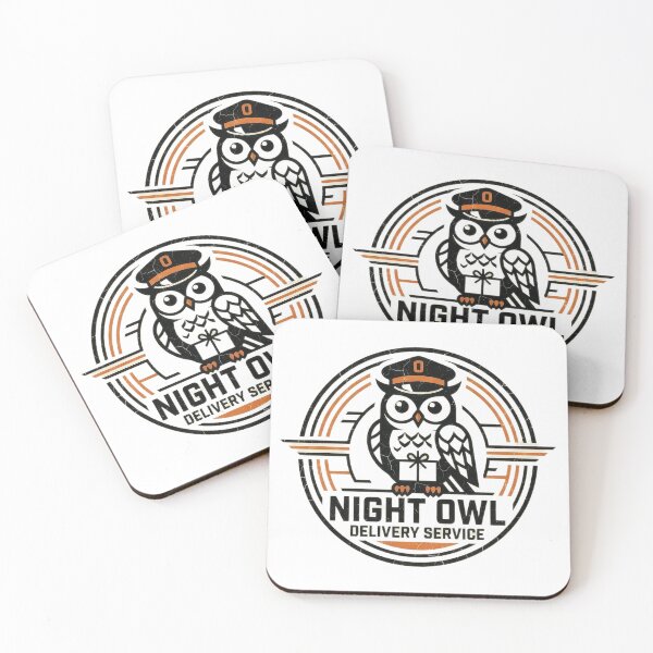 Item preview, Night owl Retro Vintage Minimalist Graphic designed and sold by Probably Fine Design.
