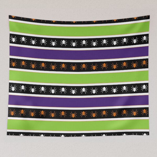 Item preview, Stripped Hallowen Patter, Halloween Spiders, Spider Background Design designed and sold by bestggraphico.