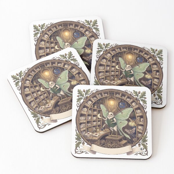 Item preview, Night Mail Luna Moth Postmaster designed and sold by Mosslume Studio.