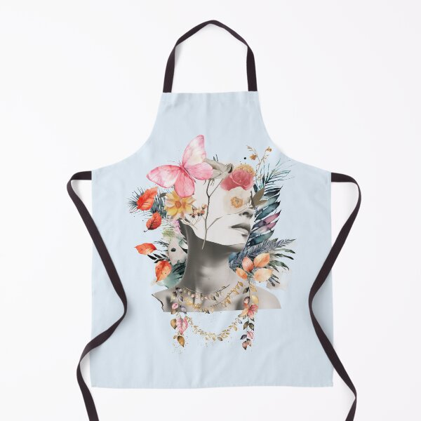 Item preview, Floral Butterfly Woman Collage Botanical Art Portrait designed and sold by Sachie's Studio.
