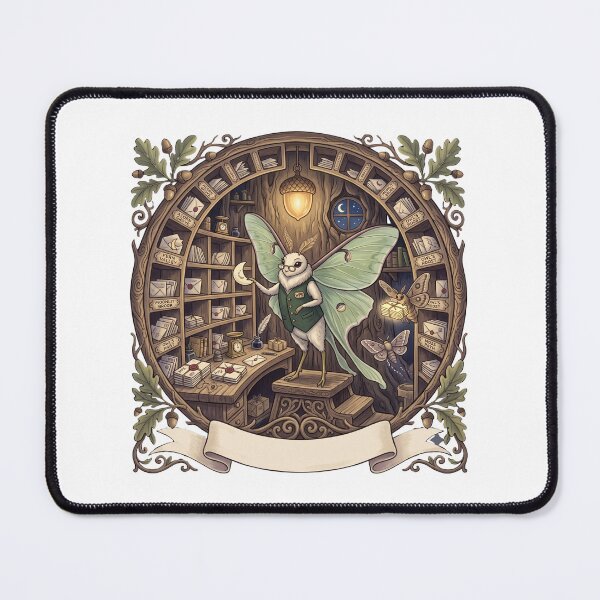 Item preview, Night Mail Luna Moth Postmaster designed and sold by Mosslume Studio.