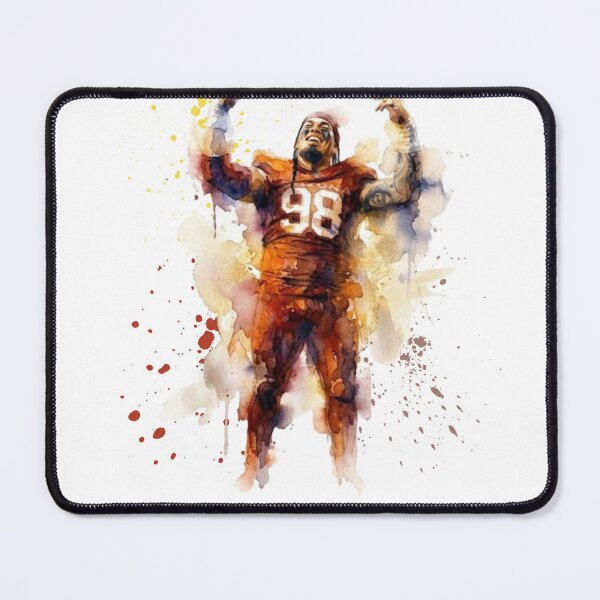 Item preview, American Football Player Celebration #98 Watercolor Art designed and sold by Turnersports.