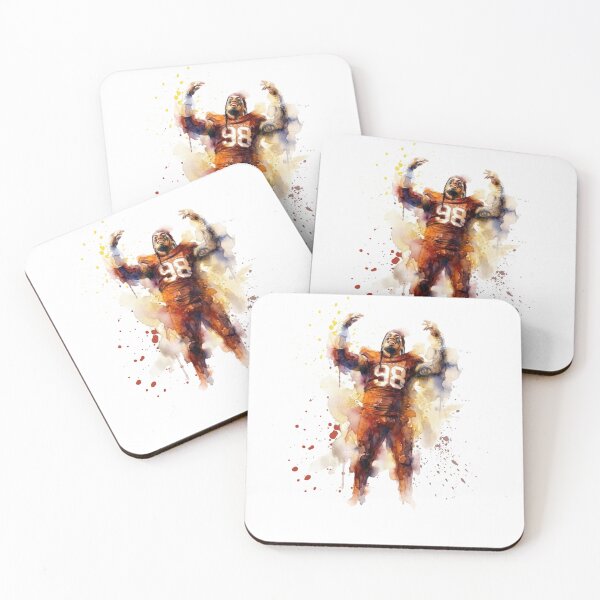 Item preview, American Football Player Celebration #98 Watercolor Art designed and sold by Turnersports.