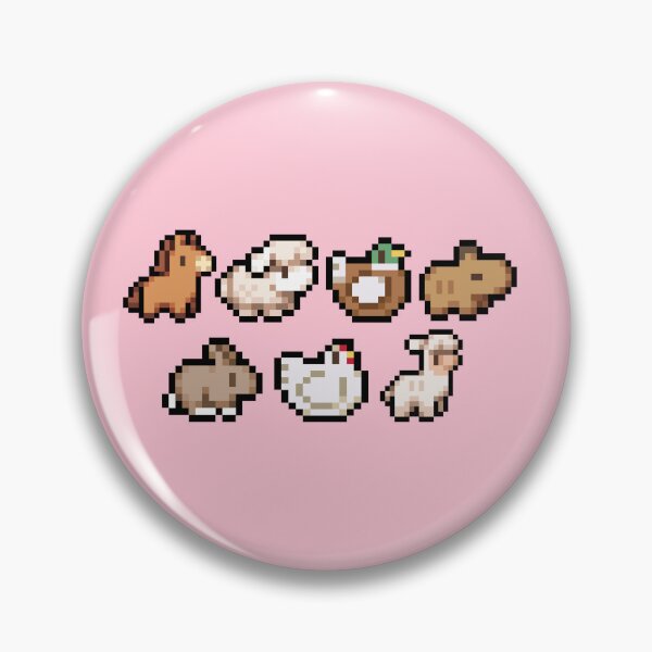 Item preview, Fields of Mistria - Farm Animals - Pink designed and sold by Cosy-Migraines.