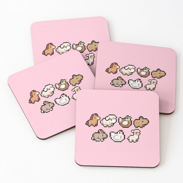 Item preview, Fields of Mistria - Farm Animals - Pink designed and sold by Cosy-Migraines.