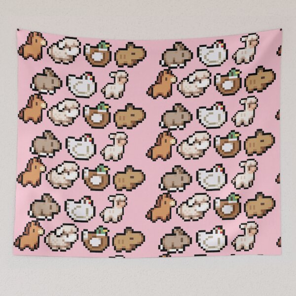 Item preview, Fields of Mistria - Farm Animals - Pink designed and sold by Cosy-Migraines.