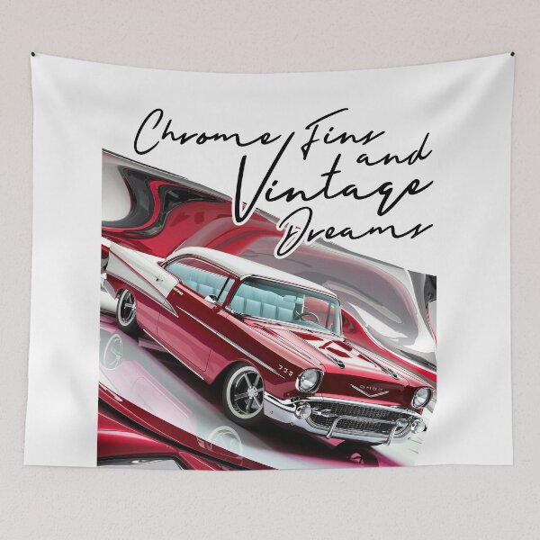 Item preview, Chrome, Fins, and Vintage Dreams designed and sold by Concept-Hub.