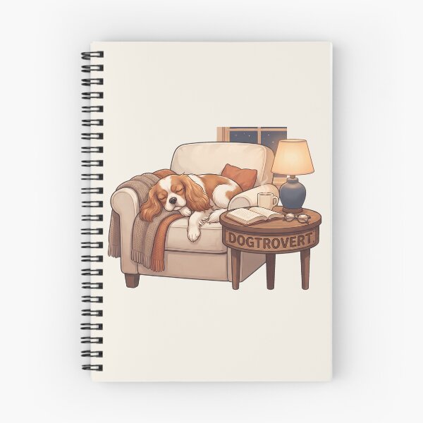 Item preview, Cozy Dogtrovert Cavalier Spaniel Night Art designed and sold by MythicCotton.