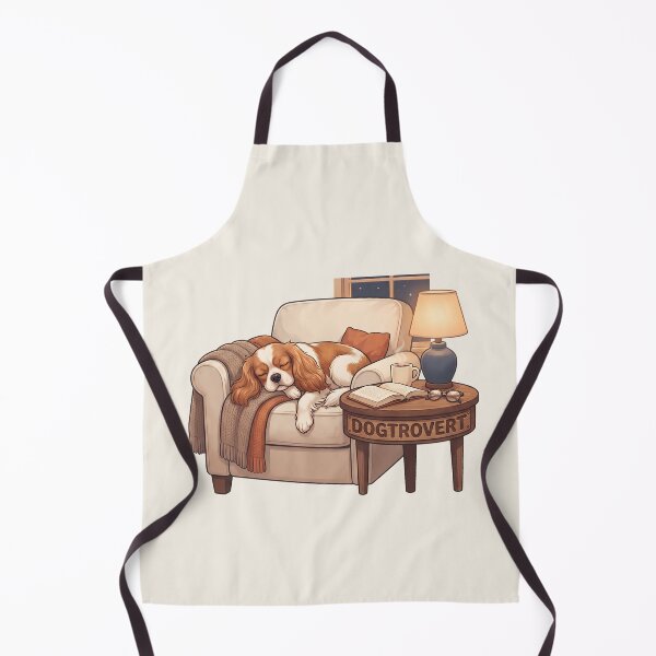 Item preview, Cozy Dogtrovert Cavalier Spaniel Night Art designed and sold by MythicCotton.
