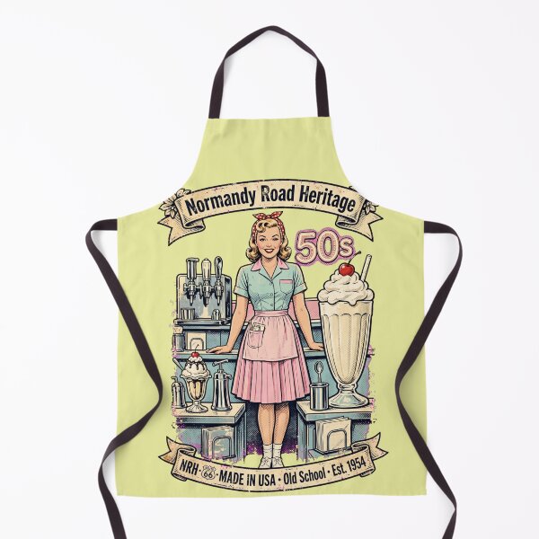 Item preview, Retro poster of an American diner milkshake from the 1950s designed and sold by Normandy Road Heritage.