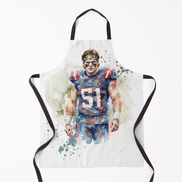 Item preview, New England Football #51 Watercolor Art designed and sold by Turnersports.