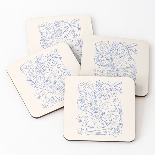 Item preview, Aloha Tropical Summer Line Art designed and sold by mauikauai.