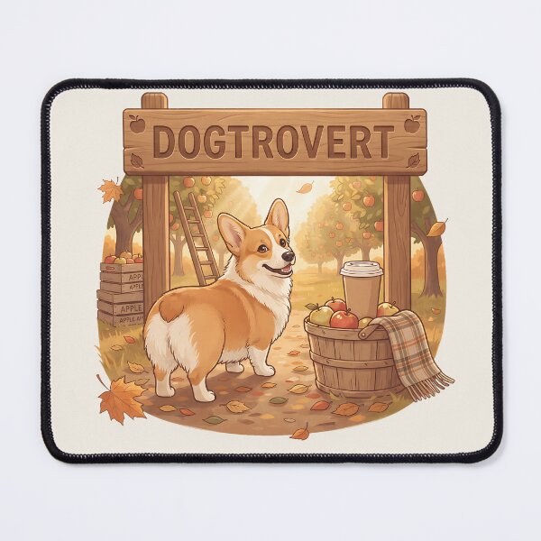 Item preview, Cute Dogtrovert Corgi Apple Orchard Harvest designed and sold by MythicCotton.