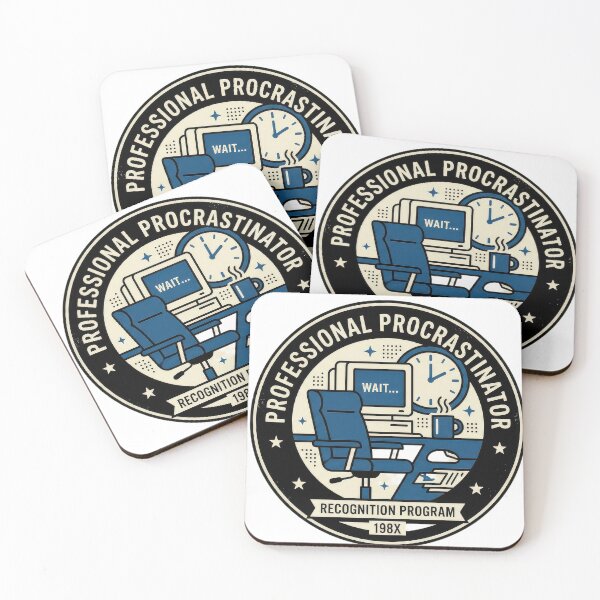 Item preview, Professional Procrastinator Retro Vintage Minimalist Graphic designed and sold by Probably Fine Design.