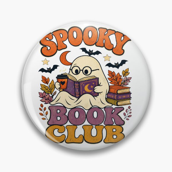 Item preview, Spooky Book Club – Retro Halloween Reader designed and sold by BISJOU.