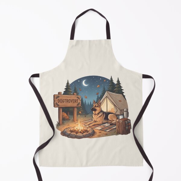 Item preview, Cozy Dogtrovert German Shepherd Night Camp designed and sold by MythicCotton.
