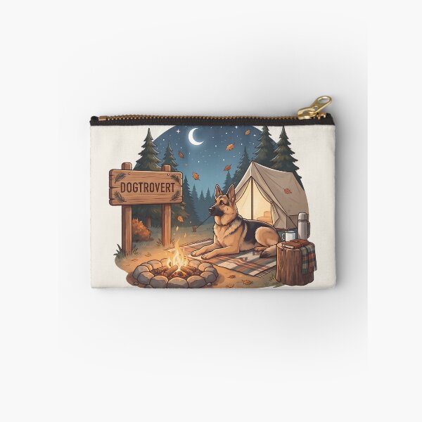 Item preview, Cozy Dogtrovert German Shepherd Night Camp designed and sold by MythicCotton.