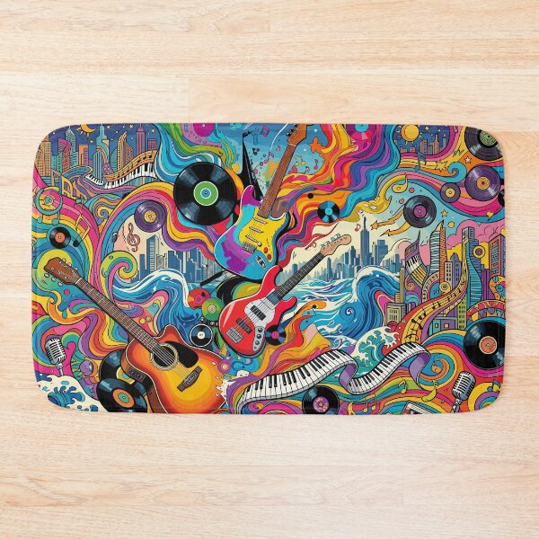 Item preview, Psychedelic Rock Music City Symphony designed and sold by Far Out Goods.