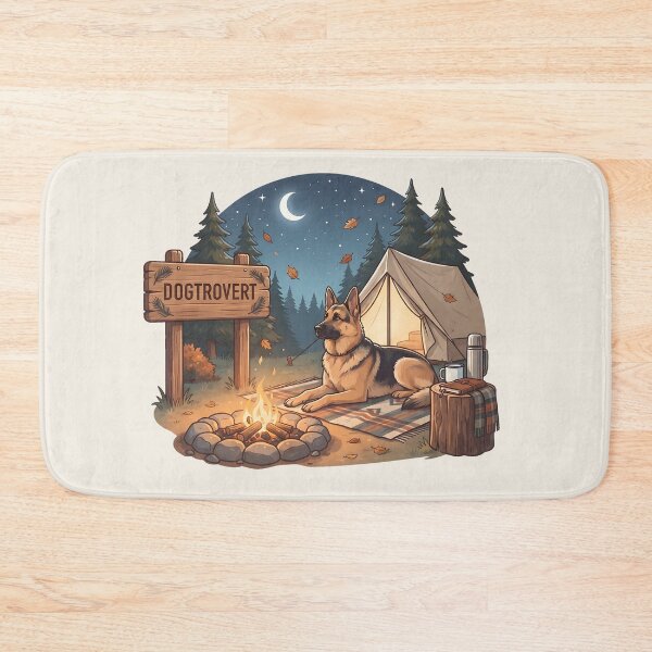 Item preview, Cozy Dogtrovert German Shepherd Night Camp designed and sold by MythicCotton.