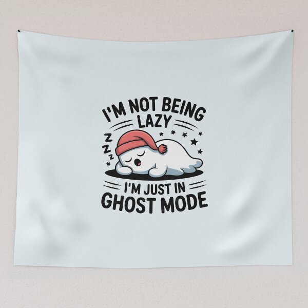 Item preview, I’m Not Being Lazy, I’m Just in Ghost Mode – Funny Halloween Ghost Design designed and sold by Jollys-ArtShop.