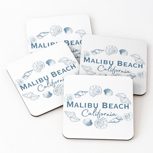 Item preview, Malibu Beach California – Nautical Seashell Art designed and sold by DonnaRaine.