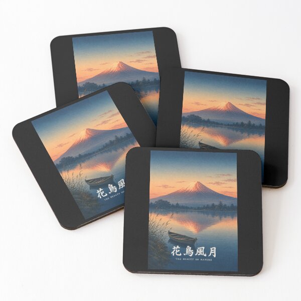 Item preview, Beauty of Nature Japanese Vintage Mt Fuji Poster Sticker/T-Shirt Art designed and sold by Locker39.