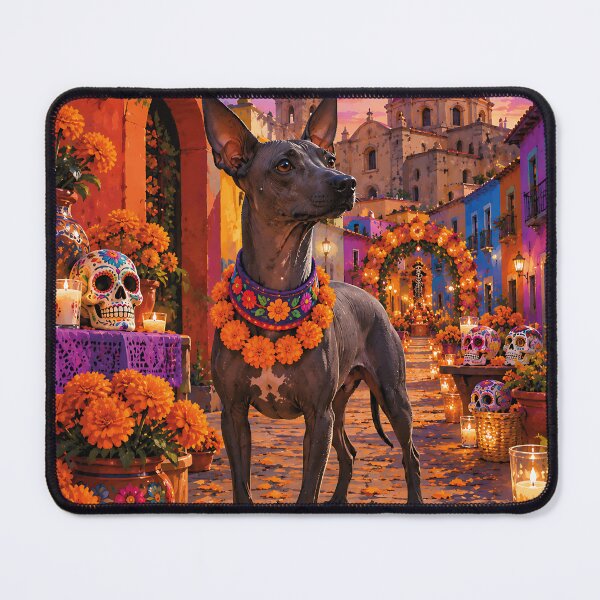 Item preview, Xoloitzcuintle in Oaxaca during the Day of the Dead designed and sold by Nomad-Paws.