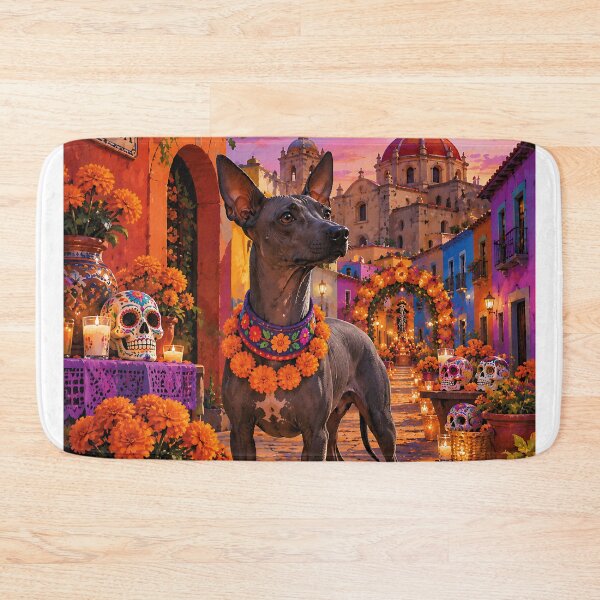 Item preview, Xoloitzcuintle in Oaxaca during the Day of the Dead designed and sold by Nomad-Paws.