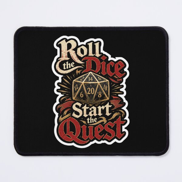 Item preview, Roll The Dice Start The Quest Tabletop RPG Adventure designed and sold by ColeLaniTrading.